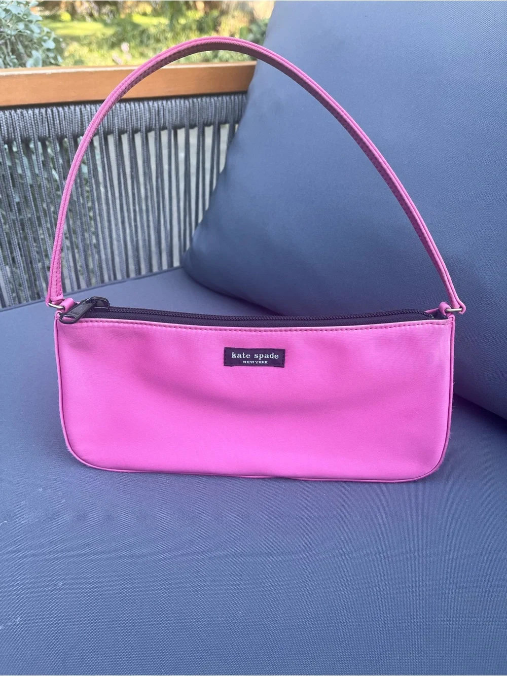 Y2K Kate Spade New York Pia Pink Nylon Shoulder Bag
